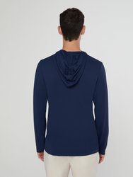 Men's Hooded Sun Tee - Deep Navy