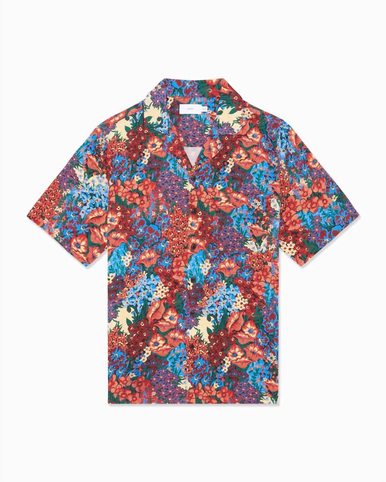 Mens Viscose Camp Shirt - Multi