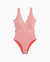 Michelle One Piece - Spiced Coral Striped
