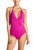 Nina Halter Strap One-Piece Swimsuit - Candy Pink