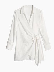 Oversized Shirt Wrap - White