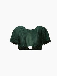 Plisse Underwire Top - Forest Green - Forest Green