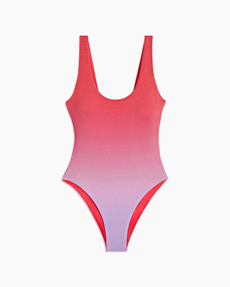 Rachel Shimmer Ombre One Piece - Raspberry Multi