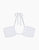 Ruched Halter Bikini Top - White