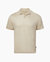 Shaun Linen Polo T-Shirt - Stone