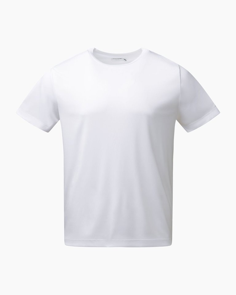 Short Sleeve UPF 50+ Performance Jersey Tee - White