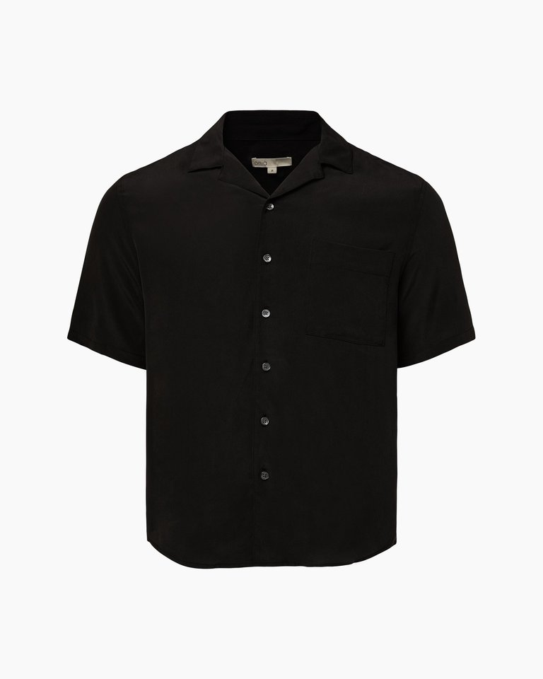 Silk Vacation Shirt - Black - Black