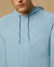 Slub Pull-Over Hoodie - Dusk Blue