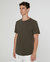 Slub Scallop Tee - Dark Olive