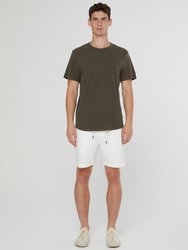 Slub Scallop Tee - Dark Olive - Dark Olive