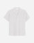 Textured Perforated Knit Classic Shirt - White