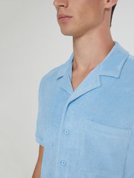 Towel Terry Camp Shirt - Air Blue