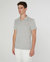 Towel Terry Johnny Collar Polo - Heather Grey