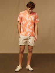 Viscose Convertible Camp Shirt - Sunburnt Multi