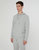 Waffle Half Button Hoodie - Heather Grey