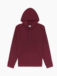 Waffle Half Button Hoodie