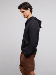 Waffle Half Button Hoodie