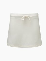 Waffle Mini Swim Skirt - Off White - Off White