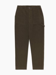 Wide Leg Corduroy Carpenter Pant - Dusty Olive