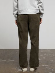 Wide Leg Corduroy Carpenter Pant