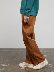 Wide Leg Corduroy Carpenter Pant