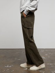 Wide Leg Corduroy Carpenter Pant