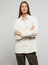 Womens Jumbo Corduroy Overshirts - Bison