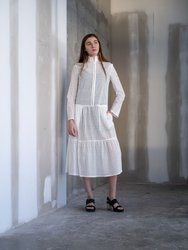 Adri Dress / Vintage White Cotton Eyelet