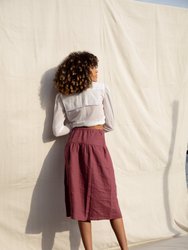 Beth Skirt / Plum Linen