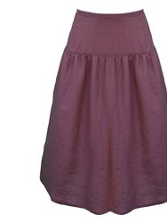 Beth Skirt / Plum Linen