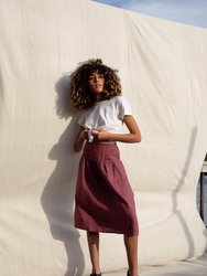 Beth Skirt / Plum Linen - Plum