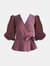 Ellen Wrap Top / Plum Linen - Plum