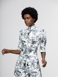 Esther Dress / Milk + Black Toile Cotton