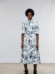 Esther Dress / Milk + Black Toile Cotton