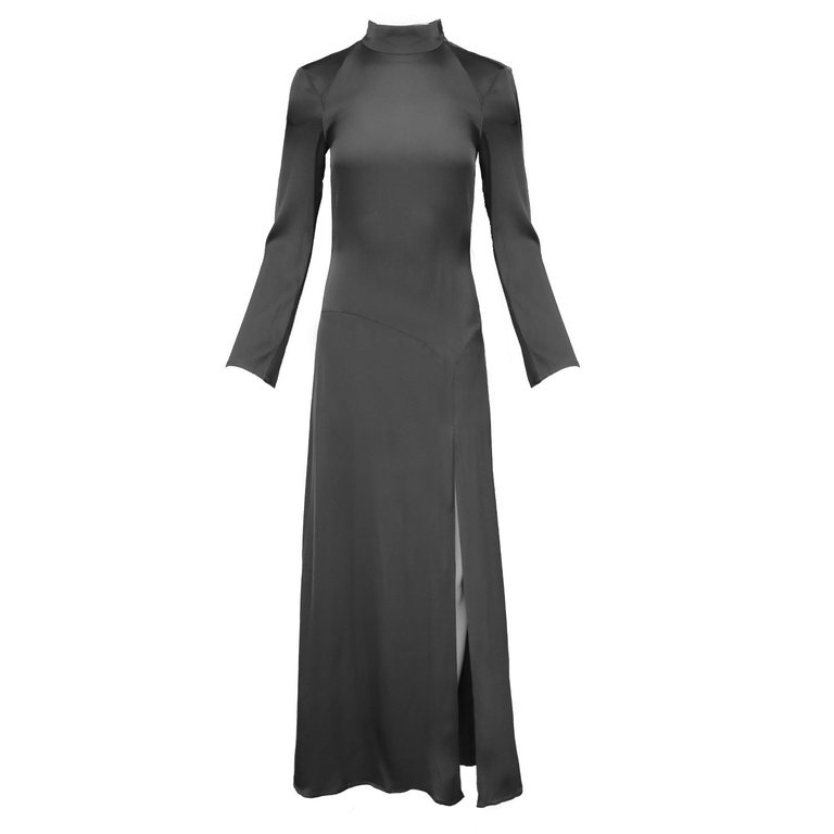 Lana Dress / Black Silk