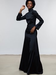 Lana Dress / Black Silk