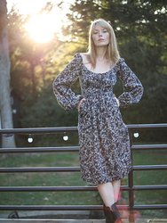 Marcela Dress / Black Floral Cotton