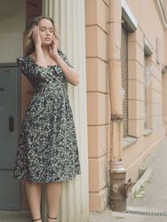 Marisol Dress / Black Cotton Floral