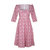 Marisol Dress / Pink (Ruby Red on Milkly White) Cotton Floral