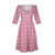 Marisol Dress / Pink (Ruby Red on Milkly White) Cotton Floral