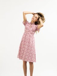 Naomi Dress / Cotton - Pink Liberty Floral