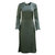 Nina Dress in Deep Green Silk