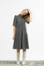 Portia Dress/black + Milky White Broderie Anglaise Cotton