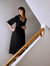 Suzan Dress in Black Cotton