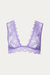 So Fine Lace Tank Bralette In Violet