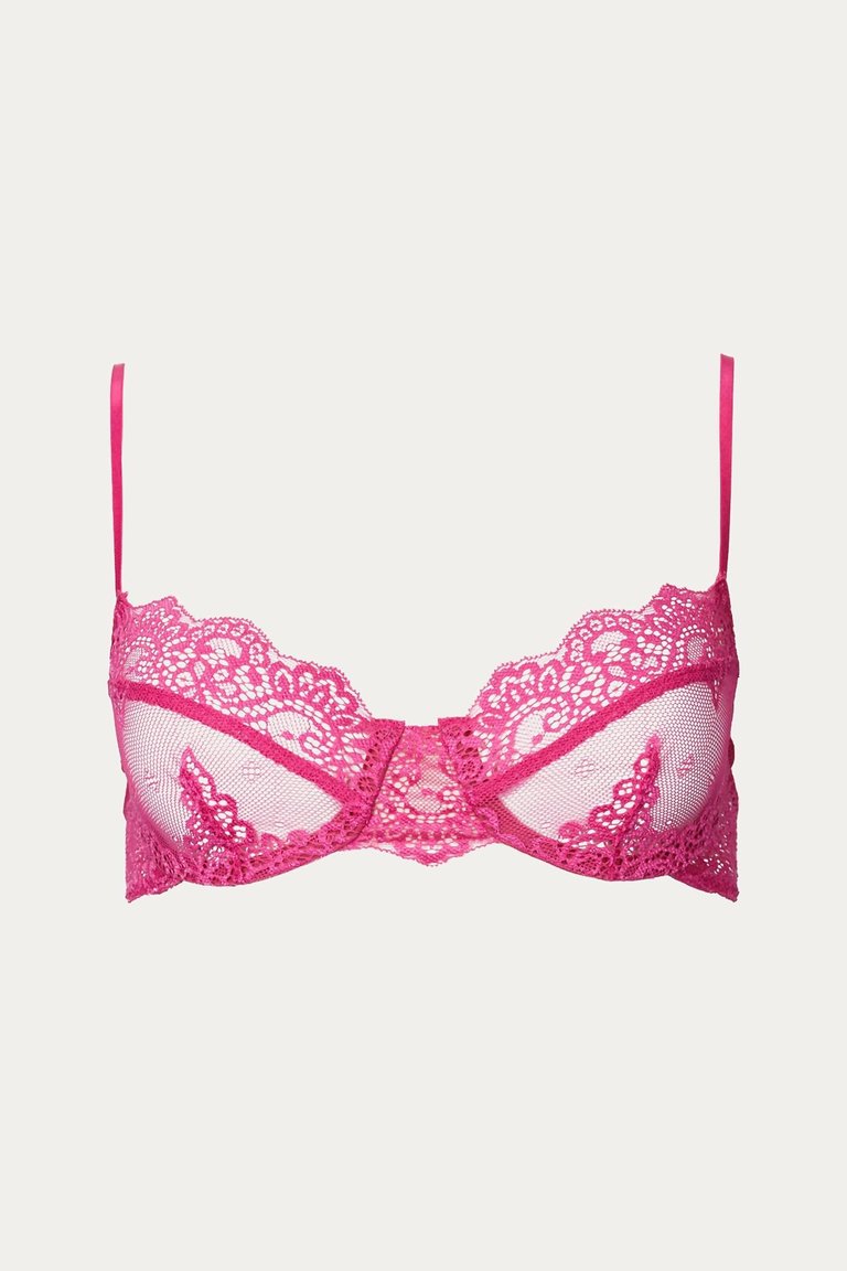 So Fine Lace Underwire Bra In Pink Orchid - Pink Orchid