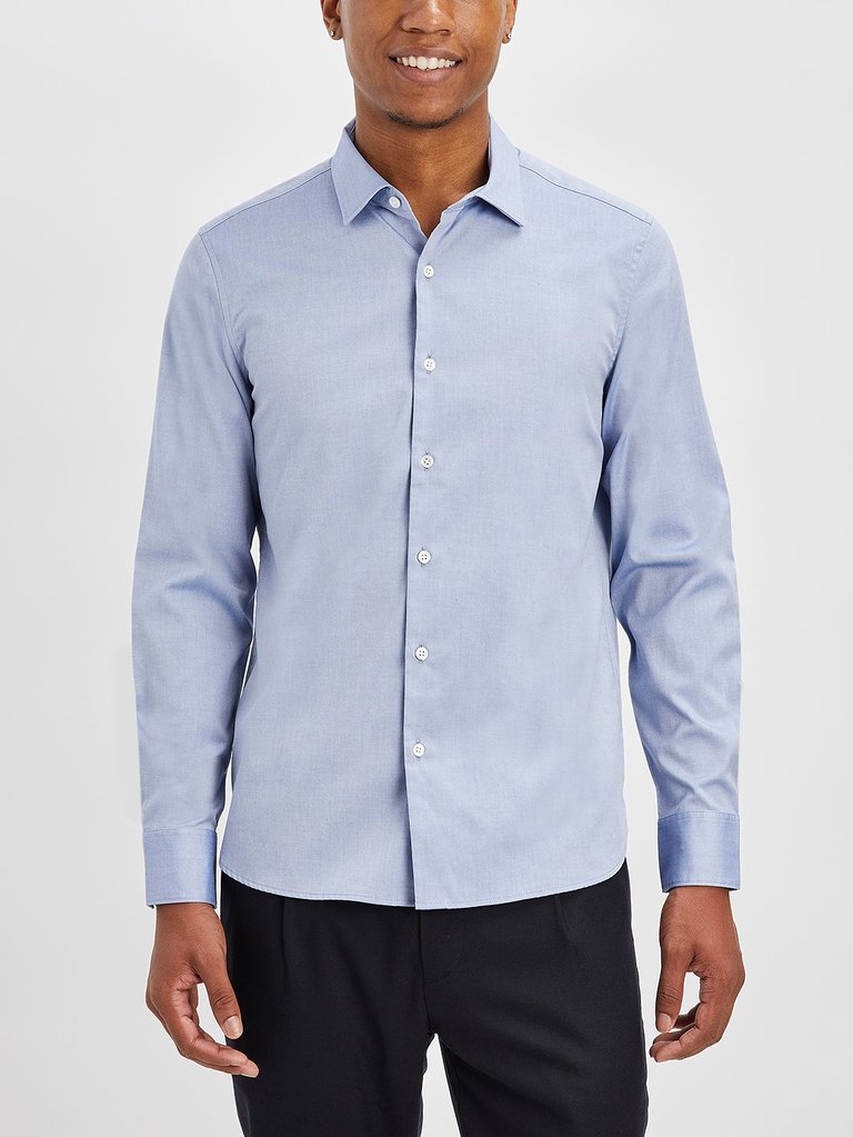M. Adrian Pinpoint Oxford Shirt