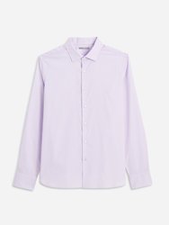 M. Adrian Pinpoint Oxford Shirt - Purple