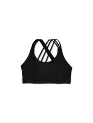 Aerial Scoop Neck Strappy Sports Bra