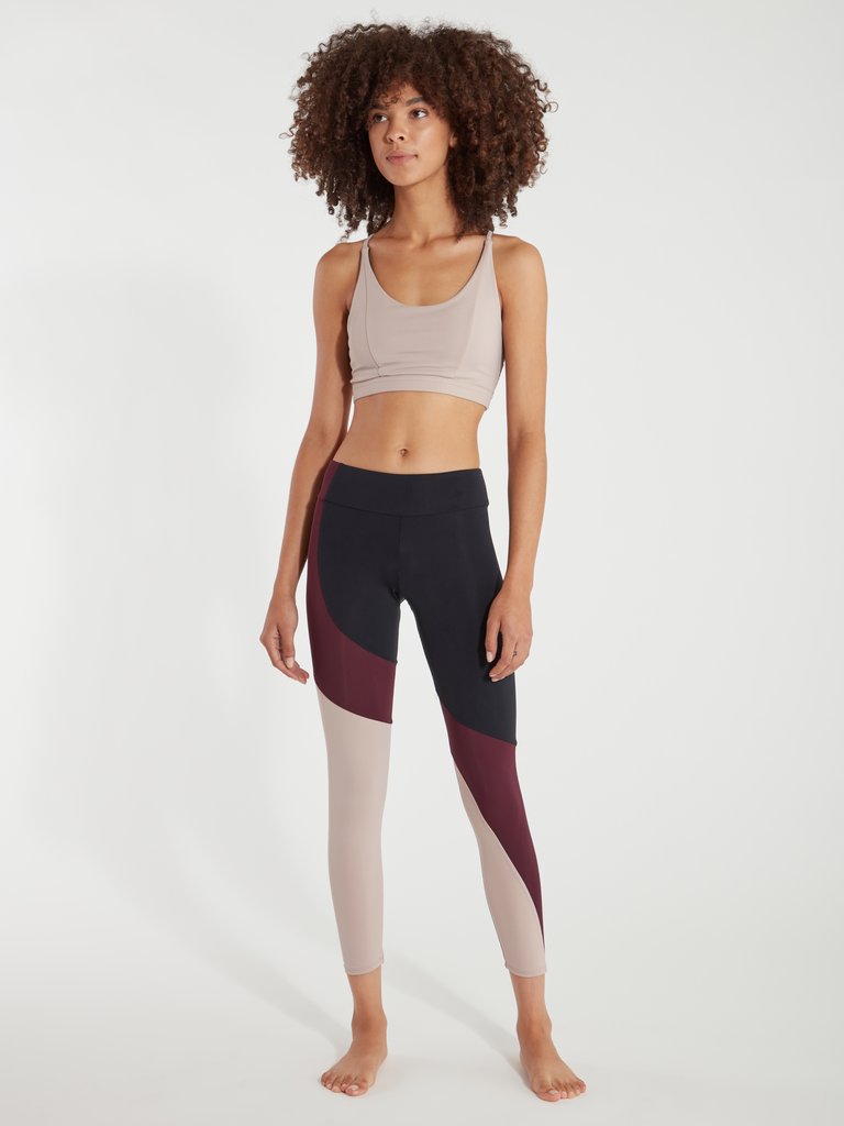 Asymmetrical Block Leggings